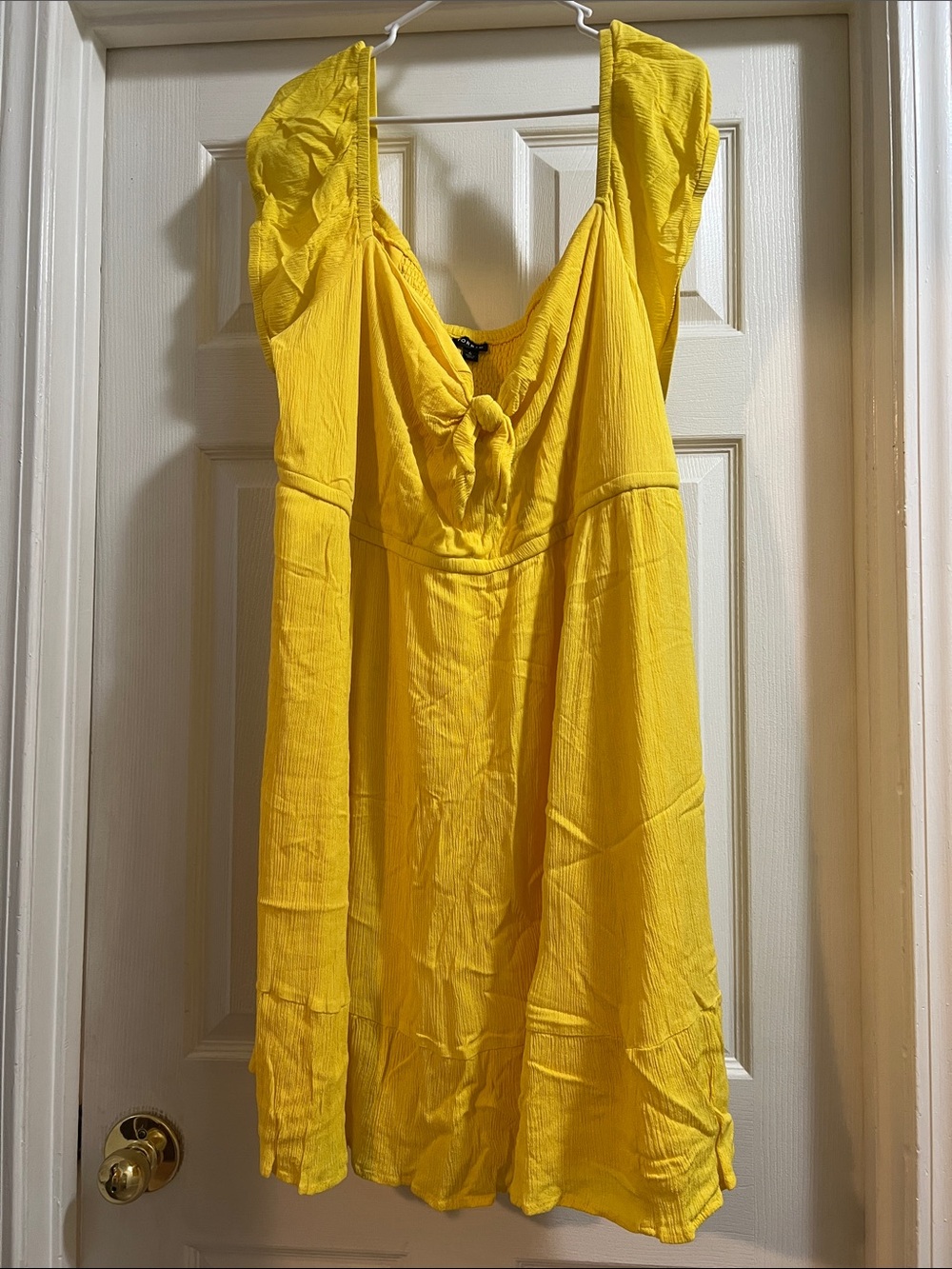 torrid Yellow Smocked Tank Top
